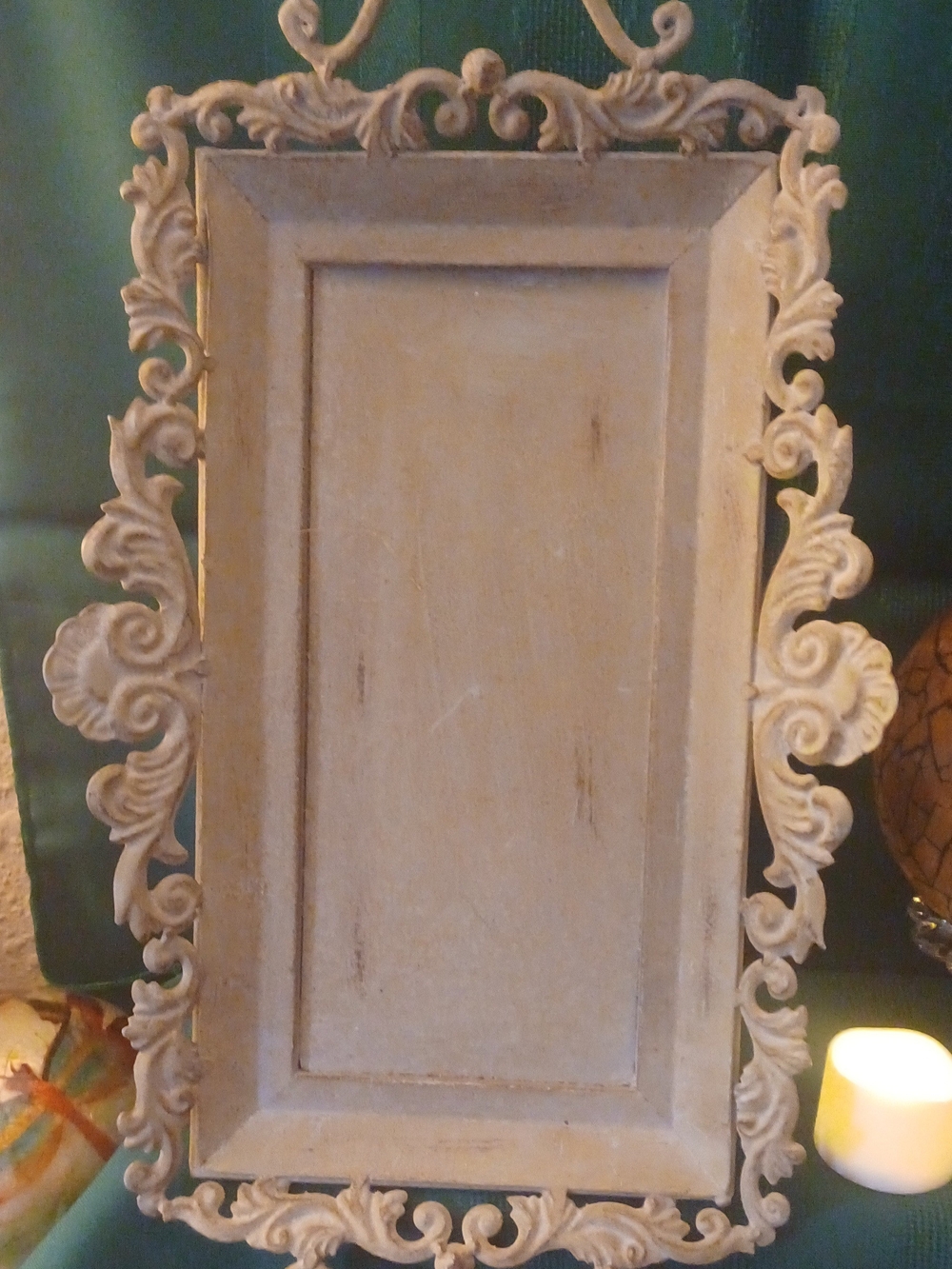 Decorative Ornate Cream Tray